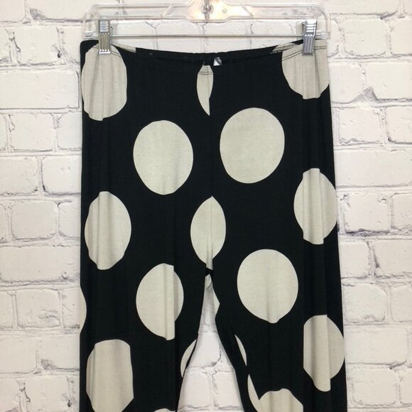 Alembika Black Polka Dot Leggings Size 4 - Picture 2 of 6